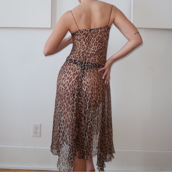 Dolce & Gabbana Leopard Print Babydoll Dress - Picture 3 of 6